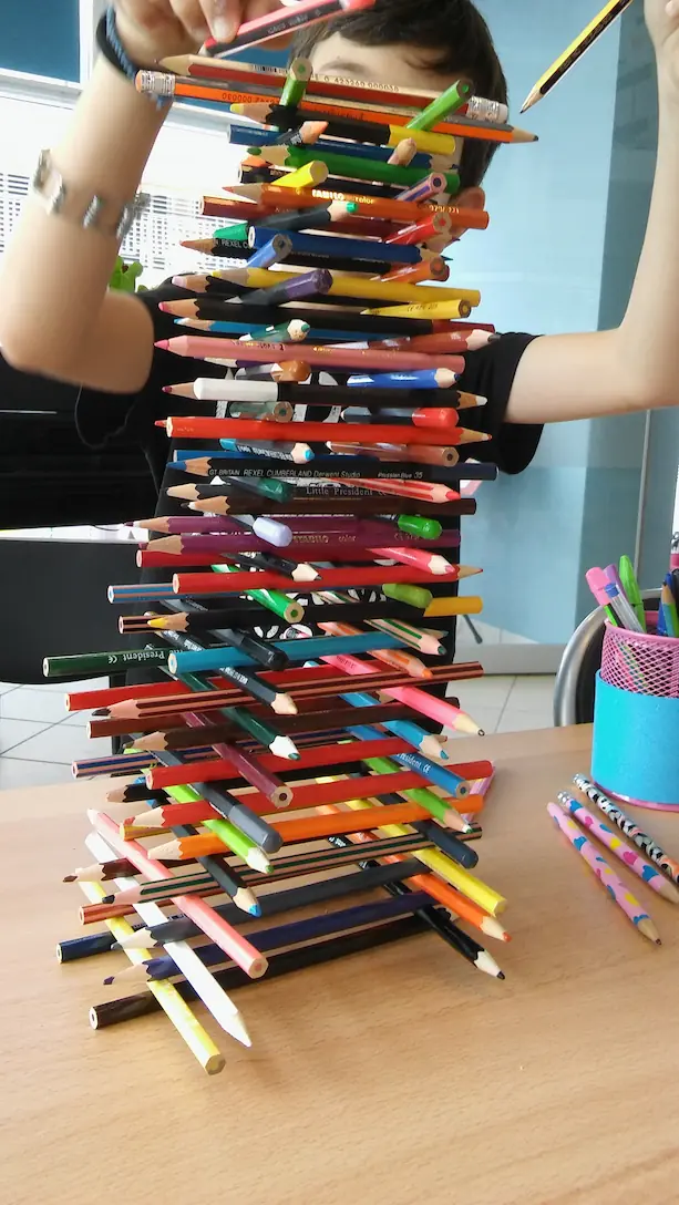 Jenga με μολύβια